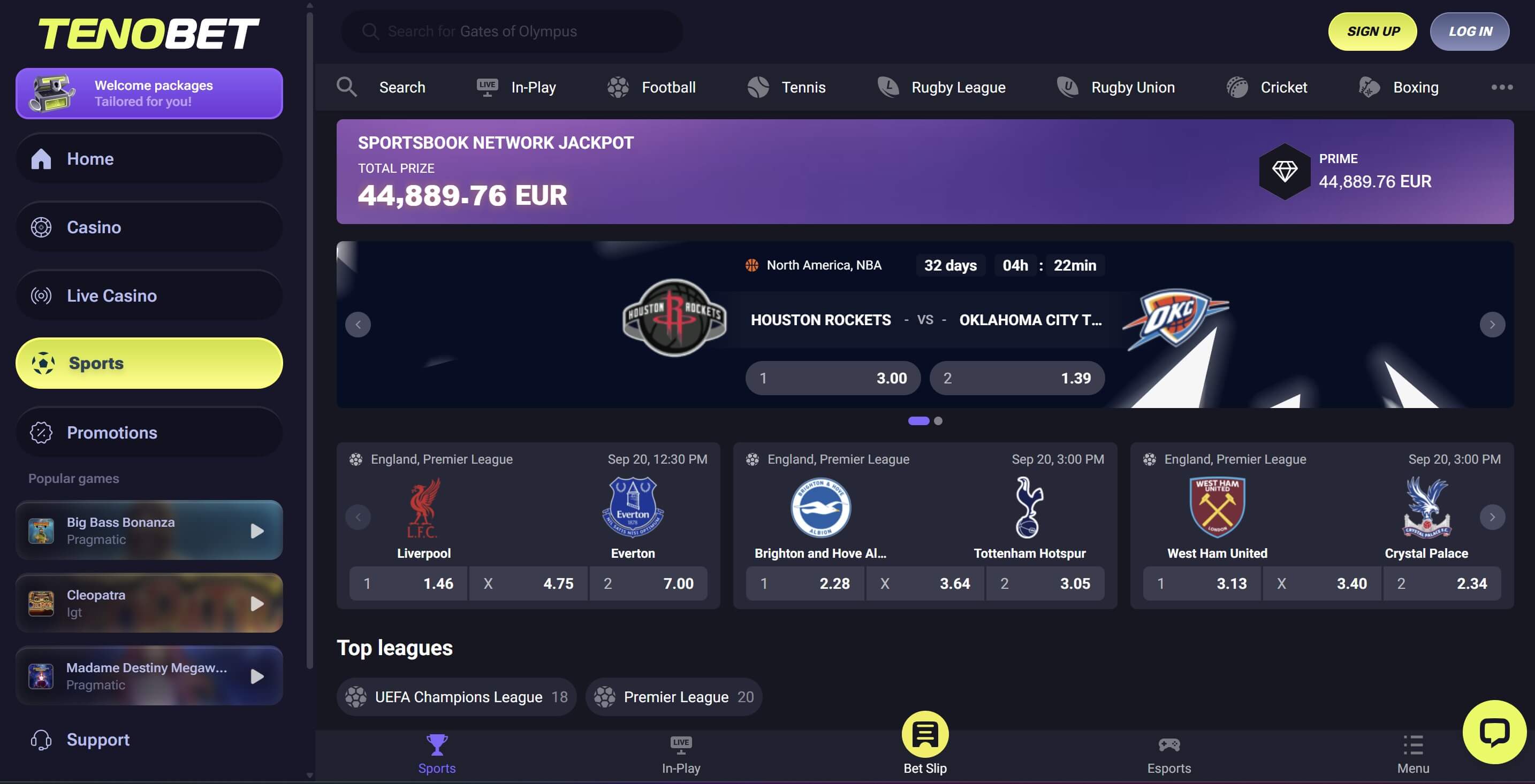tenobet sports betting