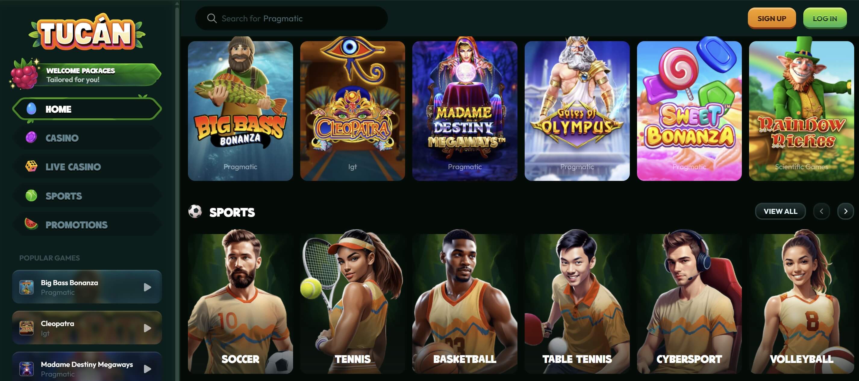 bitcoin slots at tucan