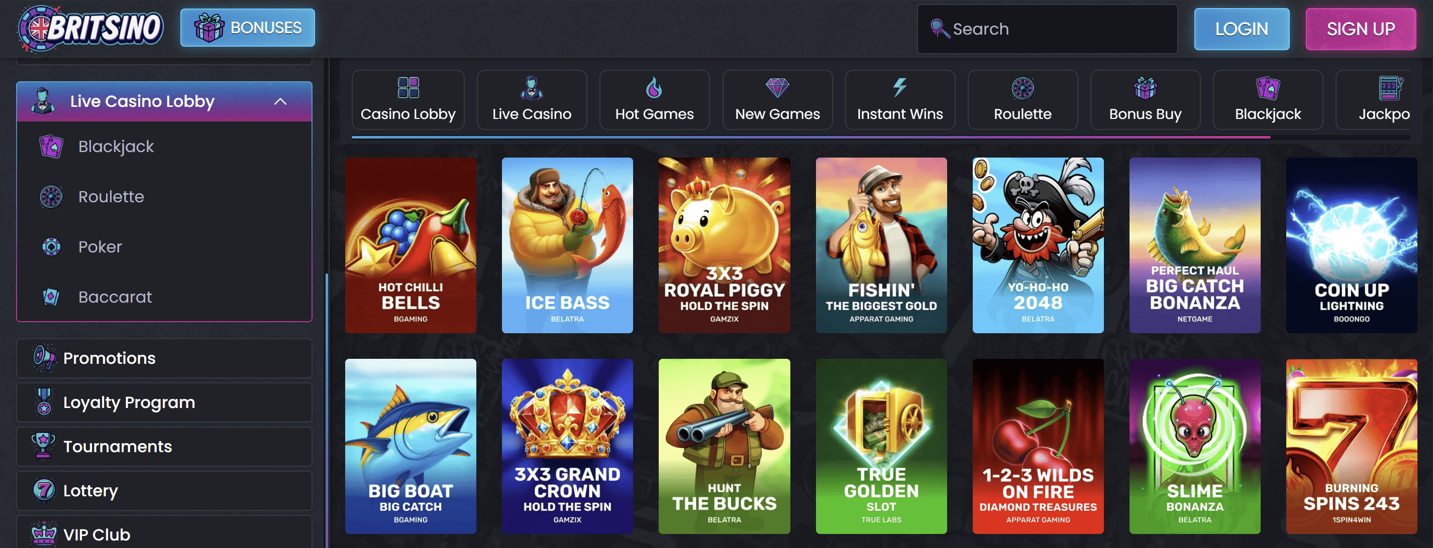 britsino slots